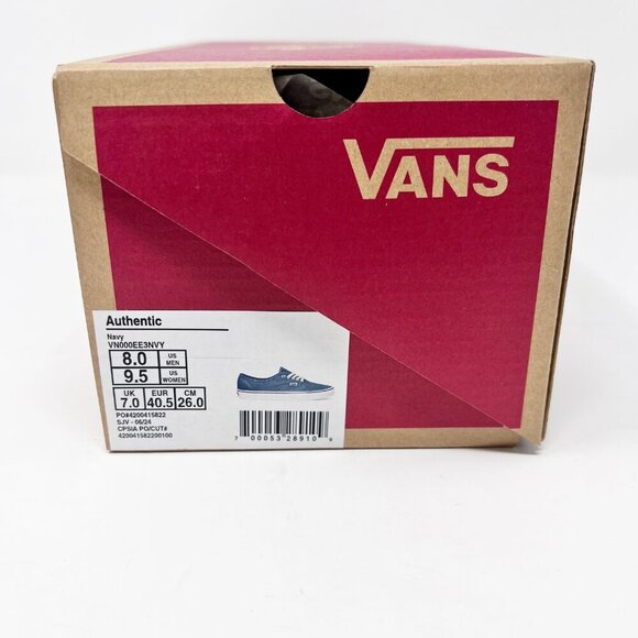 Van's NWT Blue and White Low Tops Size 9.5us - Picture 7 of 8